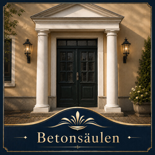 Betonsäulen mit Sockel