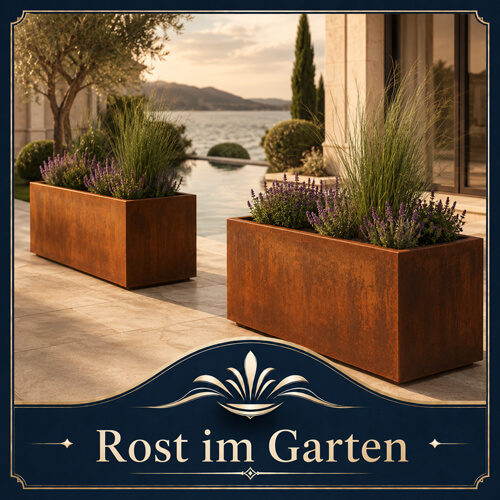 Edelrost Gartendekoration